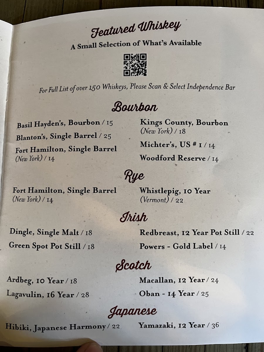 Fraunces Tavern Menu - Image 2